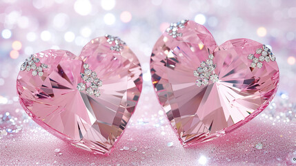 pink diamond heart