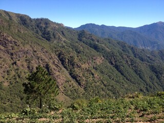 mountain slope erosion