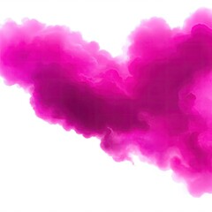 Pink fire flame smoke cloud texture isolated on white background