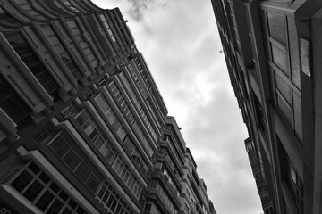 Modern apartment buildings in Las Palmas de Gran Canaria