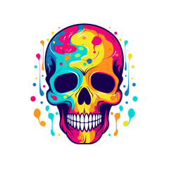 Fototapeta premium Skull art illustrations for stickers, tshirt design, poster etc 