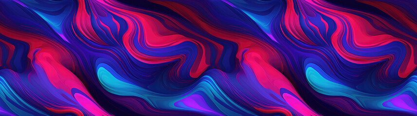abstract background with waves banner as ink multicolored