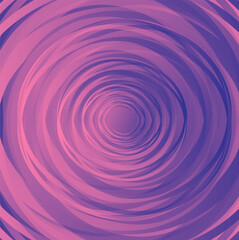 Vector abstract pattern of round shapes in the form of a spiral on a pink and blue background