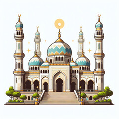 An illustration of a mosque