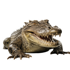  A Crocodile with Its Mouth Open AI-Generated