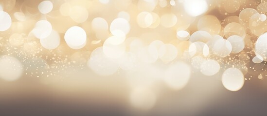 Abstract background with white bokeh