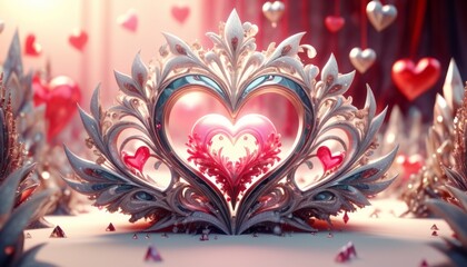 Love, valentine, colorful composition, symbolism and romance of love, February 14, Valentine's Day