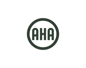 AHA LOGO DESIGN VECTOR TEMPLATE
