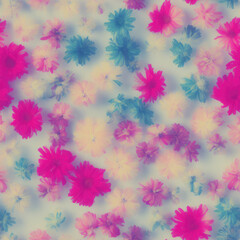 Fototapeta na wymiar flowers. Abstract seamless pattern. AI generated.