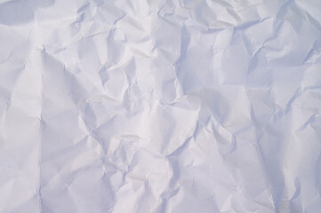 Obraz premium Full frame shot of crumpled paper texture and background.