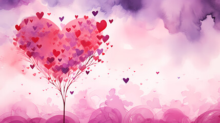 Romantic heart-shaped Valentine's Day background, symbolizing Valentine's Day, wedding, love