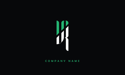 VR, RV, V, R Abstract Letters Logo Monogram