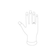 Hand concept. Collection of gesture high quality vector outline signs for web pages, books, online stores, flyers, banners etc. hands holding protect