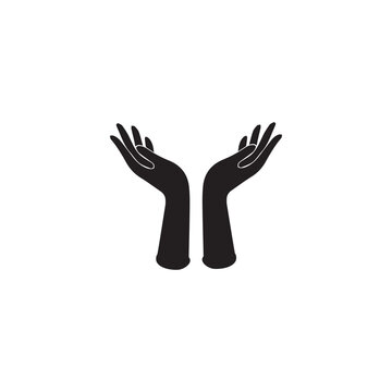 Hand concept. Collection of gesture high quality vector outline signs for web pages, books, online stores, flyers, banners etc. hands holding protect