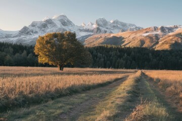 autumn landscape in the mountains