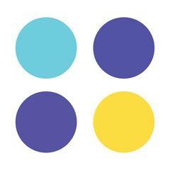 Set of vector starburst, sunburst badges. Different color. Simple flat style Vintage labels. Colored stickers. 66.11.