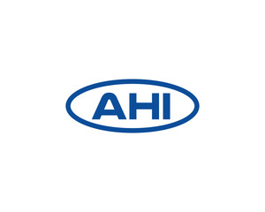 Obraz premium AHI logo design vector template