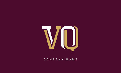 VQ, QV, V, Q Abstract Letters Logo Monogram