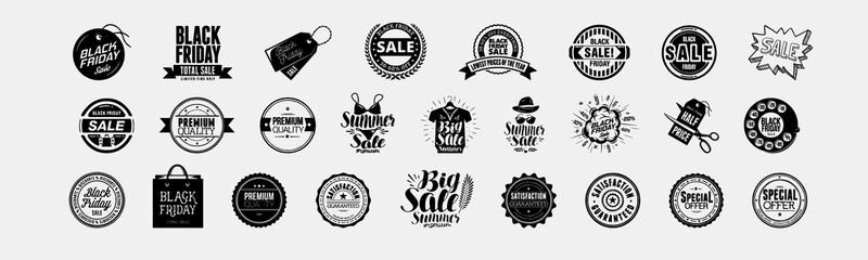 Black Friday banner. Special discount offer design. Product discount festival