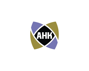 AHK logo design vector template