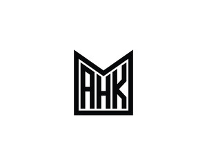 AHK logo design vector template