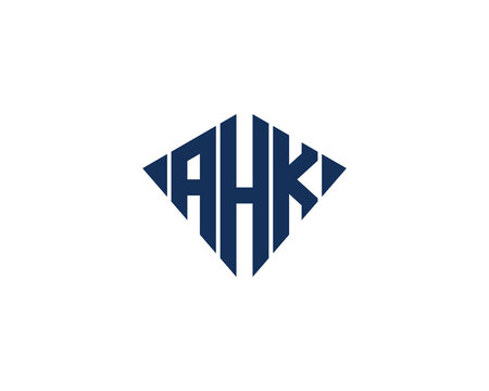 AHK logo design vector template