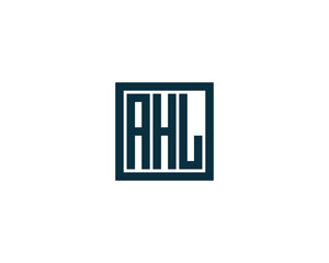AHL Logo design vector template