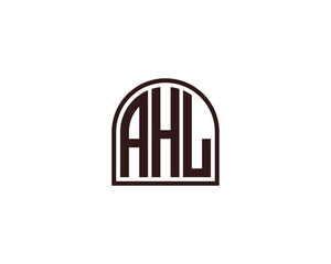 AHL Logo design vector template