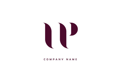 VP, PV, V, P Abstract Letters Logo Monogram