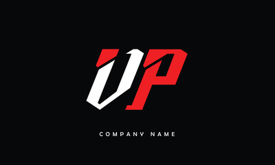 VP, PV, V, P Abstract Letters Logo Monogram