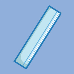 Cute colorful cartoon school stationery and supplies vector design art for students and education