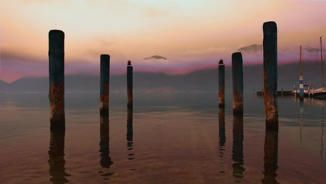  Colors and magic at sunset on Lake Iseo.