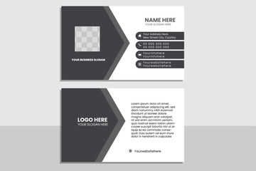 business card template. Set of corporate business card .