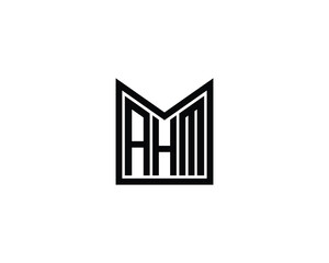 AHM Logo design vector template