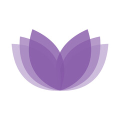 abstract lavender icon logo vector