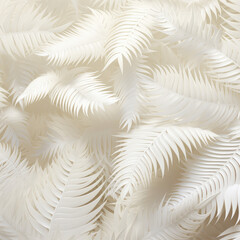 Abstract white fern texture background