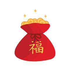 lucky money illustration vector perfect for chinese new year