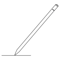 
Continuous single line art drawing of a pen concept outline vector illustration

