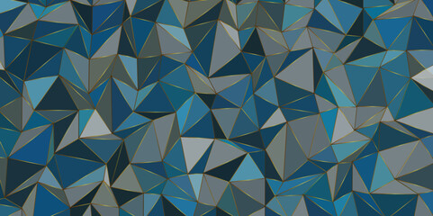 Background of blue, geometric shapes. light blue low poly triangle sharp abstract background. Abstract Geometric Pattern generative computational Design texture elements for banners, bg.

