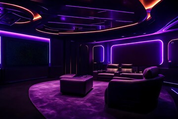 purple lounge chairs