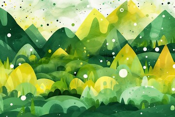 abstract shape green background
