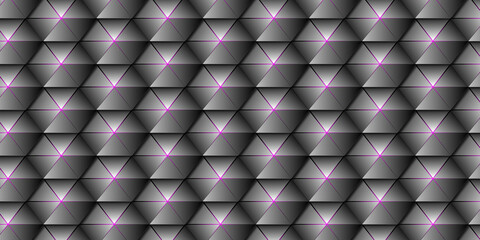 futuristic pattern, hexagonal background, black, pink, gradient style