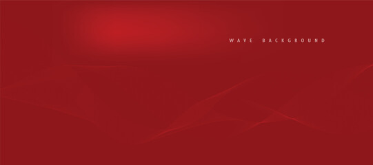 Obraz premium Abstract red background with red wavy lines