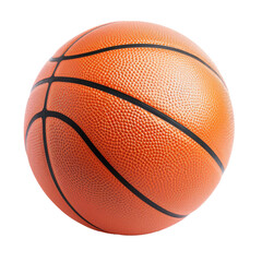 Basketball ball isolated on white or transparent background.