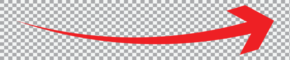Long arrow vector icon. Red horizontal double arrow. Vector design. 22.11. - obrazy, fototapety, plakaty