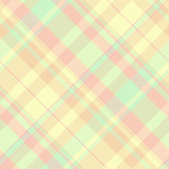 Fluffy background fabric texture, net textile pattern seamless. Male tartan plaid check vector in light color.
