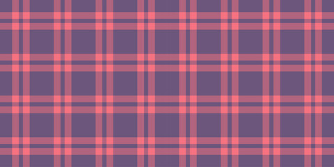 Mockup plaid background pattern, jersey seamless fabric check. Fiber tartan vector texture textile in red and violet colors.