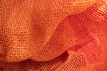 Orange Hemp Cloth for Background