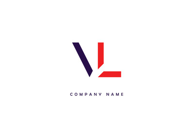 VL, LV, V, L Abstract Letters Logo Monogram