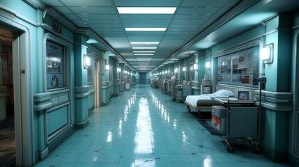 Doctors in the Hospital Corridors: Generative AI Medical Scene